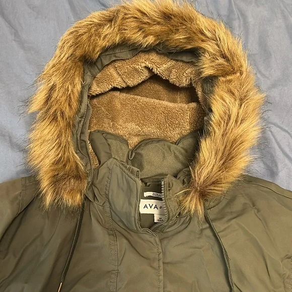 Ava & Viv Khaki Water-Repellent Jacket - Picture 3 of 8